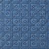 Full Queen Blue White Dots and Stripes 100-Percent Cotton Reversible Quilt Set