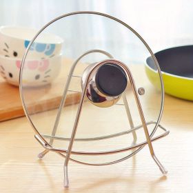 1pc Stainless Steel Cutting Board Storage Rack; Chopping Board Pot Cover Rack