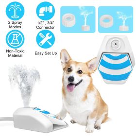 Outdoor Dog Water Fountain Dog Toy Sprinkler Drinking Step on Fountain