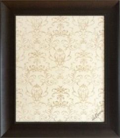 Dry Erase Message Board framed Brown Large Contrast