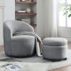 [Video] Welike Swivel barrel chair, living room swivel chair with round storage chair, 360 ¬∞ swivel club chair, nursery, bedroom, office