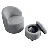[Video] Welike Swivel barrel chair, living room swivel chair with round storage chair, 360 ¬∞ swivel club chair, nursery, bedroom, office