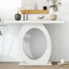 Mirod Stylish Modern Side Table with Egg-Shaped Base,Enhanced Stability and Durability,Sleek Design for Home Decor,Perfect for Living Room or Bedroom