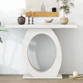 Mirod Stylish Modern Side Table with Egg-Shaped Base,Enhanced Stability and Durability,Sleek Design for Home Decor,Perfect for Living Room or Bedroom