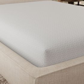 Snow Soft Circular Poly Knit with HEIQ Cooling Water Resistant Mattress Protector Cal King Split