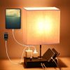 Dimmable Table Lamp for Bedroom Living Room Bedside Lamp for Nightstand
