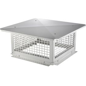 VEVOR Chimney Cap, 17 x 17 inch, 304 Stainless Steel Fireplace Chimney Cover