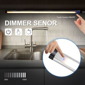 SEARMOR LED Touch Activated Under Cabinet Lighting, Dimmable Under Counter Light Bar