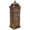 Mailboxs Mailboxes Residential The Court Large-Capacity Letter Box, Garden Floor Safety Mailbox, Outdoor Rainproof Postbox Statue ,color copper