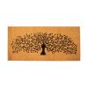 Extra Large Floor Mat for Patio Tree Print Beige 47x22 inch Decor Coco Coir Mats with PVC Backing Non Slip Mat for Farmhouse and Home Decor Rustic Pat