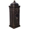 Mailboxs Mailboxes Residential The Court Large-Capacity Letter Box, Garden Floor Safety Mailbox, Outdoor Rainproof Postbox Statue ,bronze