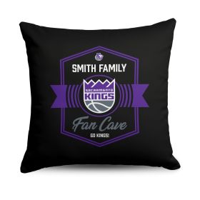 NBA Sacramento Kings Dominion Personalized Throw Pillow 18Ã—18 Inches