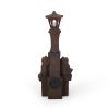 37.25" High Elaine Sapos Fountain, Rustic Multi-Brown, Hand Crafted Resistant Floor Fountain with Light