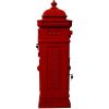 Mailboxs Mailboxes Residential The Court Large-Capacity Letter Box, Garden Floor Safety Mailbox, Outdoor Rainproof Postbox Statue ,red