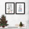 Trendy Decor 4U 2- Piece Vignette It's Called Furr-niture Isn't It? Black Framed Wall Art for Living Room
