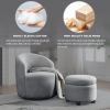 [Video] Welike Swivel barrel chair, living room swivel chair with round storage chair, 360 ¬∞ swivel club chair, nursery, bedroom, office