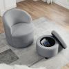 [Video] Welike Swivel barrel chair, living room swivel chair with round storage chair, 360 ¬∞ swivel club chair, nursery, bedroom, office