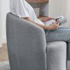 [Video] Welike Swivel barrel chair, living room swivel chair with round storage chair, 360 ¬∞ swivel club chair, nursery, bedroom, office