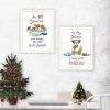 Trendy Decor 4U 2- Piece Vignette I was Left Unsupervised! White Framed Wall Art for Living Room, Bedroom Wall Art Print for Home Decor by Deb Strain