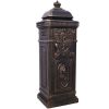 Mailboxs Mailboxes Residential The Court Large-Capacity Letter Box, Garden Floor Safety Mailbox, Outdoor Rainproof Postbox Statue ,bronze