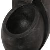 Weather Resistant Floor Fountain with Light, Multi-Gray