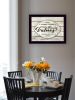 "Our Family Values" by Cindy Jacobs, Ready to Hang Framed Print, Black Frame