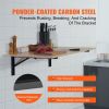VEVOR Shelf Bracket Foldable, 24' L 2 Pcs , Heavy Duty Floating Shelf Brackets, Brackets for Shelves, 5mm Thick Matte Black L Shelf Bracket
