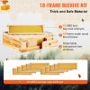 VEVOR Bee Hive Medium Box Starter Kit, 100% Beeswax Coated Natural Cedar Wood, Langstroth Beehive Kit with 10 Frames and Foundations