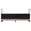 VEVOR 8.5FT Outdoor Firewood Rack with Cover, 102x14.2x46.1 in, Heavy Duty Firewood Holder & 600D Oxford Waterproof Cover for Fireplace, Patio