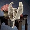 1pcs Sorrow Angel Statue Crafts, Pure White Love Angle With Wings Sculpture Ornaments, For Home Decor Bedroom Office Garden Tabletop