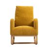COOLMORE Rocking Chair, Modern Glider Chair, Recliner Armchair with Wood Legs and Side Pocket