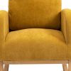 COOLMORE Rocking Chair, Modern Glider Chair, Recliner Armchair with Wood Legs and Side Pocket