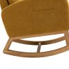 COOLMORE Rocking Chair, Modern Glider Chair, Recliner Armchair with Wood Legs and Side Pocket
