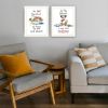 Trendy Decor 4U 2- Piece Vignette I was Left Unsupervised! White Framed Wall Art for Living Room, Bedroom Wall Art Print for Home Decor by Deb Strain