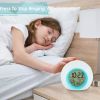 1pc, Kids Alarm Clock, 7 Color Changing Night Light Temperature Detect