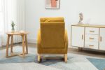 COOLMORE Rocking Chair, Modern Glider Chair, Recliner Armchair with Wood Legs and Side Pocket