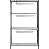 VEVOR Plant Stand with Grow Lights 4 Tiers 72W 59" Tall Plant Grow Shelf