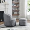 [Video] Welike Swivel barrel chair, living room swivel chair with round storage chair, 360 ¬∞ swivel club chair, nursery, bedroom, office
