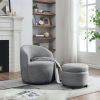[Video] Welike Swivel barrel chair, living room swivel chair with round storage chair, 360 ¬∞ swivel club chair, nursery, bedroom, office