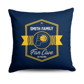 NBA Indiana Pacers Dominion Personalized Throw Pillow 18Ã—18 Inches