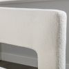 Contemporary Designed Fabric Upholstered Accent Chair Dining Chair for Living Room, Bedroom, Dining Room, Beige