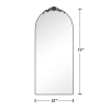 Wooden arched black full-length mirror  with stand. wall mirror, bathroom makeup mirror, bedroom foyer, clothing store, wall mounted. 71 "* 31"