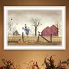 Trendy Decor 4U After the Harvest White Framed Wall Art for Living Room, Bedroom Wall Art Print for Home Decor by Billy Jacobs