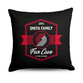 NBA Portland Trail Blazers Dominion Personalized Throw Pillow 18Ã—18 Inches