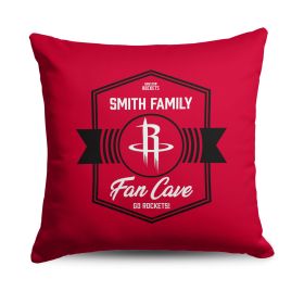 NBA Houston Rockets Dominion Personalized Throw Pillow 18Ã—18 Inches