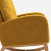 COOLMORE Rocking Chair, Modern Glider Chair, Recliner Armchair with Wood Legs and Side Pocket