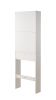 Over The Toilet Storage Cabinet, Farmhouse Storage Cabinet Over Toilet with 2 Barn Door & Toilet Paper Holder Stand,Home Space-Saving Toilet Rack