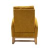COOLMORE Rocking Chair, Modern Glider Chair, Recliner Armchair with Wood Legs and Side Pocket