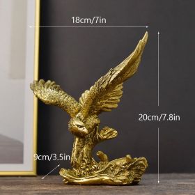 NORTHEUINS American Resin Golden Eagle Figurines (Color: Falcon)