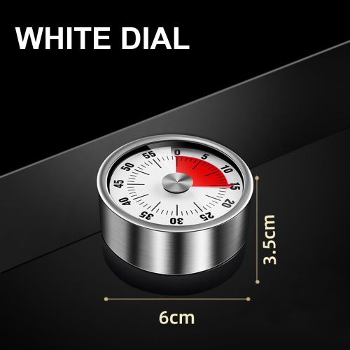 Stainless Steel Visual Timer Mechanical Kitchen  60-Minutes Alarm Cooking Timer
